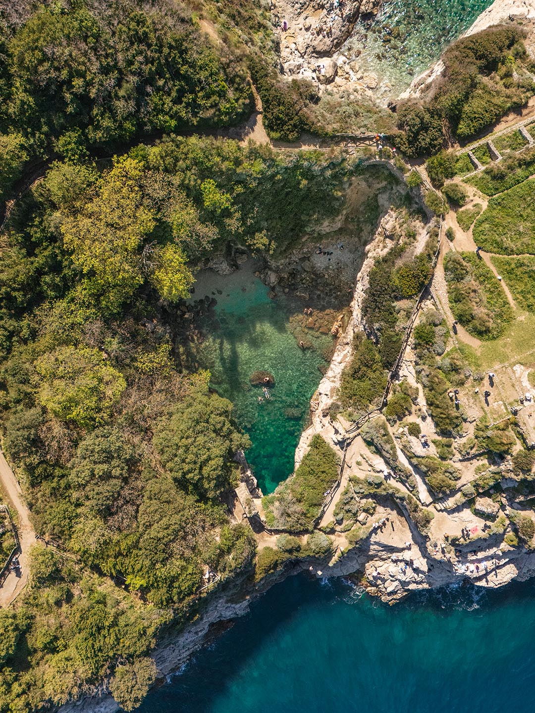 Come arrivare ai Bagni della Regina Giovanna